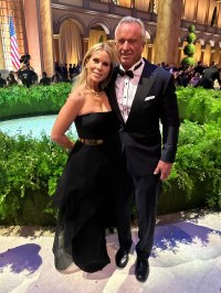 Cheryl Hines chose her wedding dress designer Romona Keveza to create a custom gun for Maha Ball